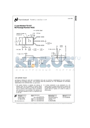 R03C datasheet - 3 Lead Molded TO-237 NS Package