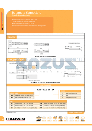 M80-2530001 datasheet - Datamate Connectors