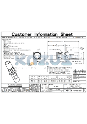 M80-32D datasheet - DATAMATE MIX-TEX POWER CONTACT FEMALE STRAIGHT SOLDER