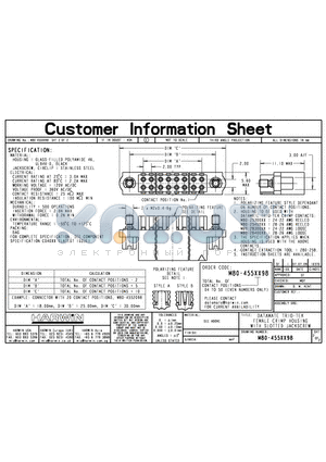 M80-4550498 datasheet - DATAMATE TRIO-TEK FEMALE CRIMP HOUSING WITH SLOTTED JACKSCREW