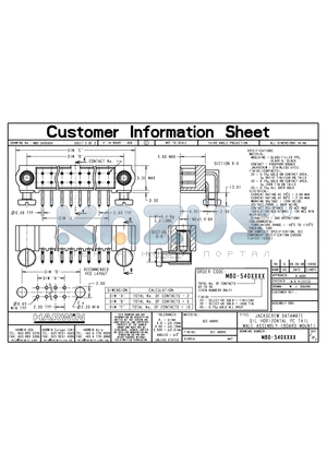 M80-5405005 datasheet - JACKSCREW DATAMATE DIL HORIZONTAL PC TAIL MALE ASSEMBLY (BOARD MOUNT)