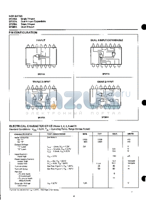 SP370 datasheet - NOR GATES