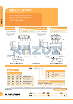 M80-8410422 datasheet - Datamate Connectors