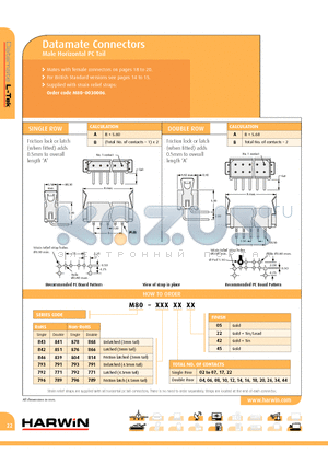 M80-8411222 datasheet - Datamate Connectors