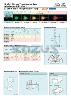 SLI-343D8C datasheet - 3.1(T-1) Circular Type Standard Type