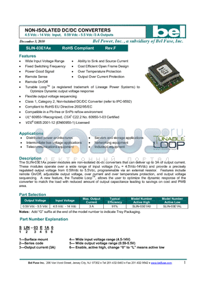 SLIN-03E1A datasheet - NON-ISOLATED DC/DC CONVERTERS