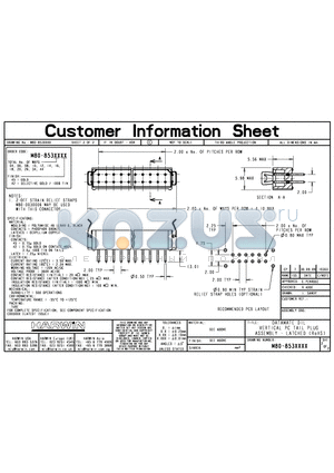 M80-8531445 datasheet - DATAMATE DIL VERTICAL PC TAIL PLUG ASSEMBLY - LATCHED (RoHS)