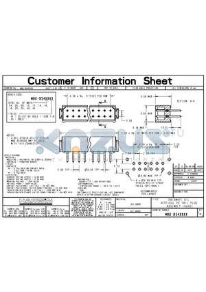 M80-8540645 datasheet - DATAMATE DIL VERTICALPC TAIL PLUG ASSEMBLY (RoHS)