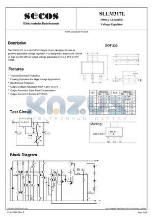 SLLM317L datasheet - Voltage Regulator