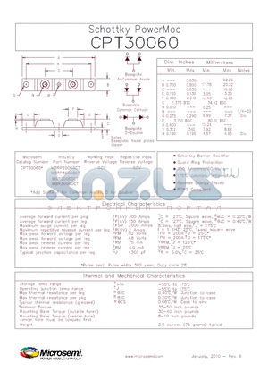 MBRP30060CT datasheet - Schottky PowerMod