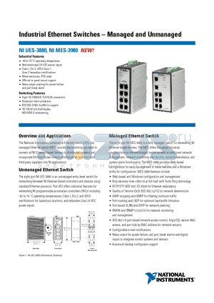 NIUES-3880 datasheet - Industrial Ethernet Switches - Managed and Unmanaged