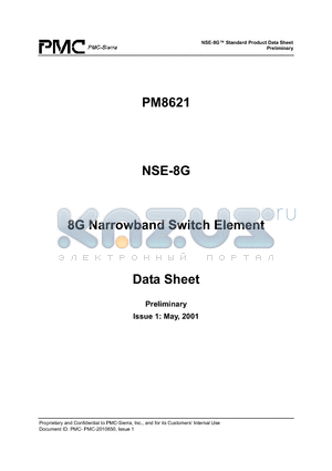 PM8621-BIAP datasheet - NSE-8G Standard Product Data Sheet Preliminary