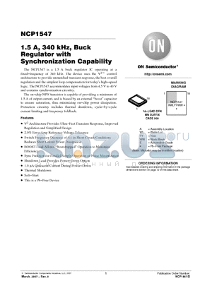MBRS120 datasheet - 1.5 A, 340 kHz, Buck Regulator with Synchronization Capability