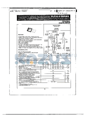 SLP2020P datasheet - DUAL RECTIFIER CONSTRUCTION