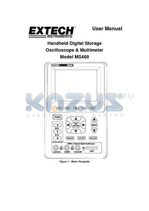 MS400 datasheet - Handheld Digital Storage Oscilloscope & Multimeter