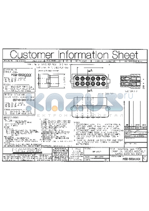 M80-88906T6 datasheet - DATAMATE 2mm PITCH CRIMP DIL SOCKET ASSEMBLY LARGE BORE (22 AWG)