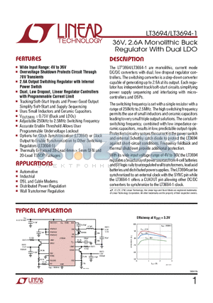 MBRS340 datasheet - 36V, 2.6A Monolithic Buck