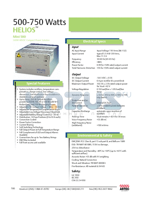 MS500A-1-2 datasheet - 500-750 Watts