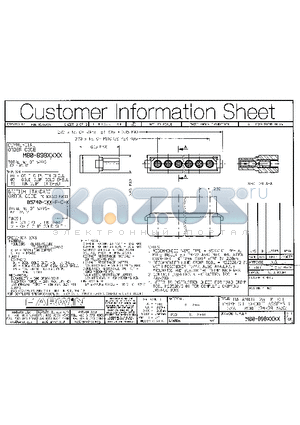 M80-8980705 datasheet - DATAMATE 2mm PITCH CRIMP SIL SOCKET ASSEMBLY SMALL BORE (24-28 AWG)