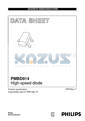 PMBD914 datasheet - High-speed diode