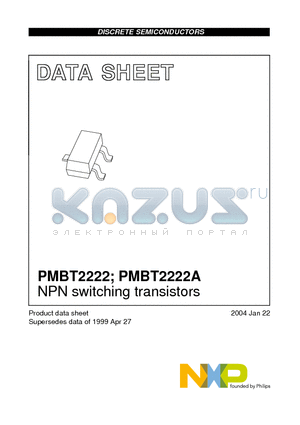 PMBT2222A datasheet - NPN switching transistors