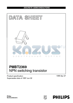 PMBT2369 datasheet - NPN switching transistor