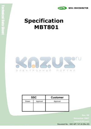 MBT801 datasheet - surface-mount LED