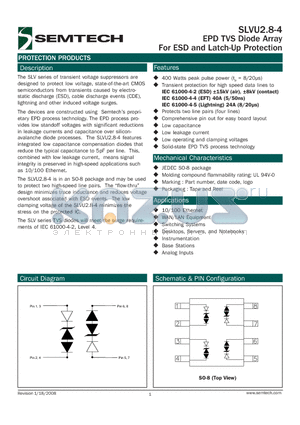SLVU2.8-4.TBT datasheet - EPD TVS Diode Array For ESD and Latch-Up Protection