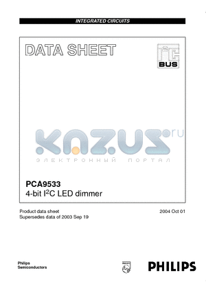 PCA9533D01 datasheet - 4-bit I2C LED dimmer