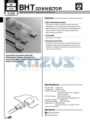 SM02B-BHTS-B-TB datasheet - Disconnectable Crimp style connectors