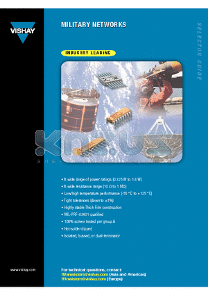 M8340103M6801GA datasheet - MILITARY NETWORKS