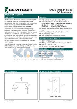 SM12.TCT datasheet - TVS Diode Array