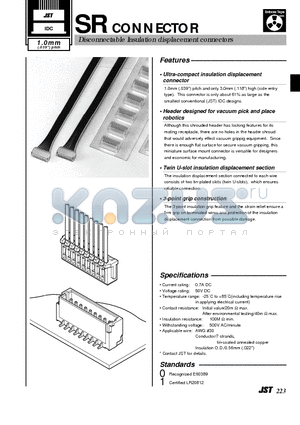 SM12B-SRSS-TB datasheet - Disconnectable Insulation displacement connectors