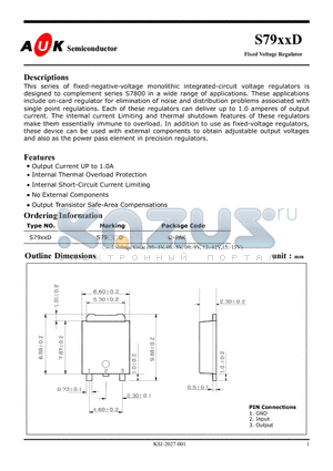S7908D datasheet - Fixed Voltage Regulator