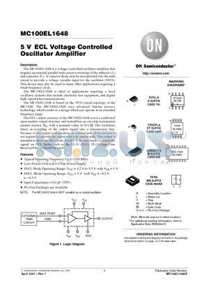 MC100EL1648DR2 datasheet - 5 V ECL Voltage Controlled Oscillator Amplifier