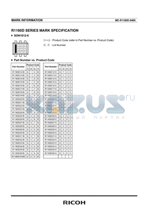 R1180D171B datasheet - dlSERIES MARK SPECIFICATION