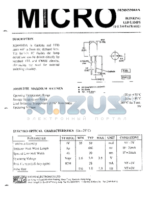 MSB556DA datasheet - BLINKING LED LAMPS