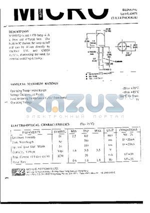 MSB557D datasheet - BLINKING LED LAMPS