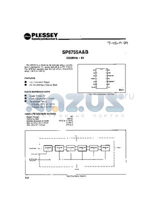 SP8755B datasheet - 1200MHz  64