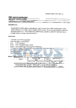 MSC23V13258D-XXBS2 datasheet - 1,048,576,Word X 32 Bit DYNAMIC RAM MODULE