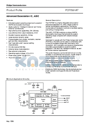 PCF7991AT datasheet - Advanced Basestation IC, ABIC