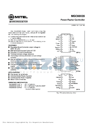 MSC60028/IG/NP1S datasheet - Power Factor Controller