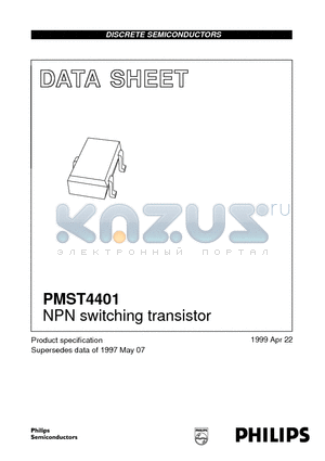 PMST4401 datasheet - NPN switching transistor