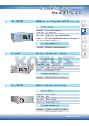 PCH-R420R datasheet - 4U Rackmount Chassis