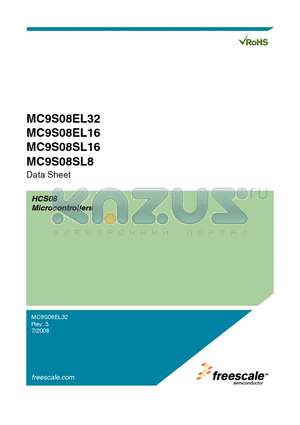 S9S08EL16E1V20R datasheet - 8-Bit HCS08 Central Processor Unit (CPU)