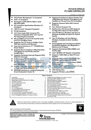 PCI1251B datasheet - PC CARD CONTROLLER