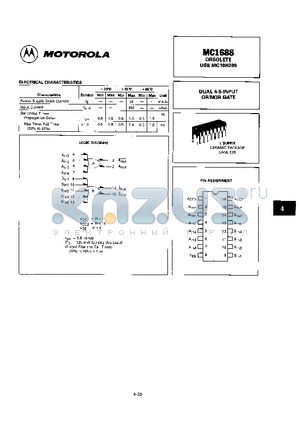 MC10H100FN datasheet - DUAL 4-5-INPUT OR/NOR GATE