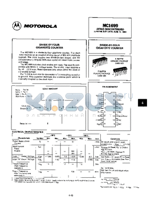 MC10H100FN datasheet - DIVIDE-BY-FOUR GIGAHERTZ COUNTER