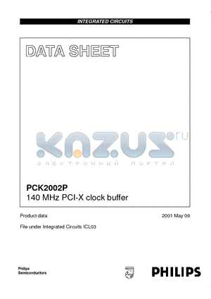 PCK2002P datasheet - 140 MHz PCI-X clock buffer