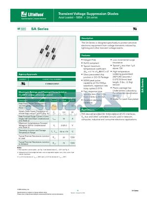 SA110A-B datasheet - Transient Voltage Suppression Diodes